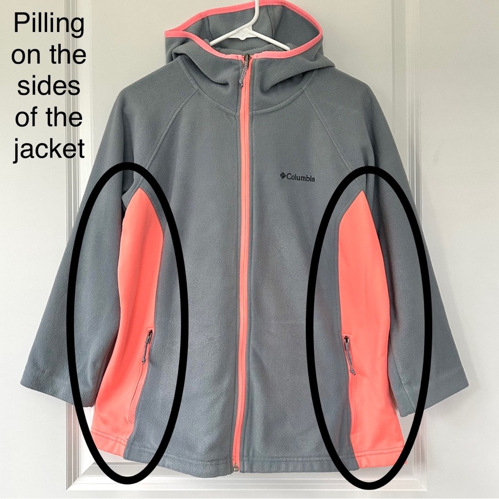 Columbia Hooded Zip Up Fleece Jacket - Picture 9 of 11